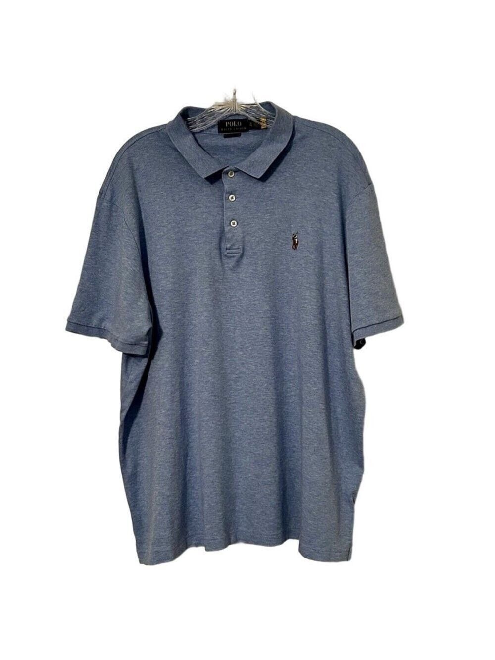 Polo Ralph Lauren Men’s XL Classic Fit Cotton Polo Shirt Blue Logo